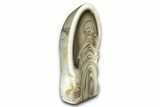 Freestanding Polished Striped Flint - Poland #377996-2